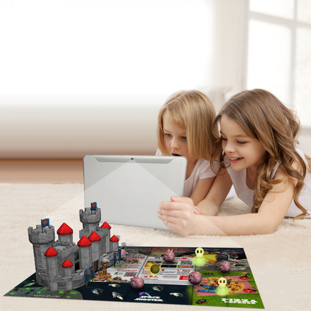 Live Game Board children playing fight of the castle game